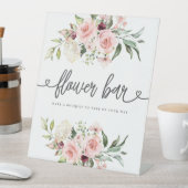 Rosa Roses Brautparty Blume Bar Sockelschild (In Situ)