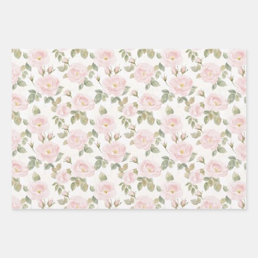 Rosa Roses Brautparty Geschenkpapier Set (Vorderseite 3)