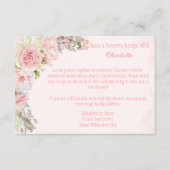 Rosa Roses Brautparty Rezept Packungskarte Begleitkarte (Vorderseite)