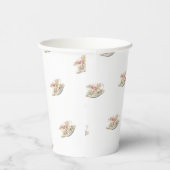 Rosa Roses Brautparty Tee Pappbecher (Rechts)