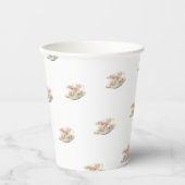 Rosa Roses Brautparty Tee Pappbecher (Vorderseite)