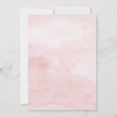 Rosa Roses Brautparty Teezeremonie Einladung (Rückseite)