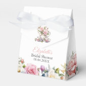 Rosa Roses Brautparty Teezeremonie Geschenkschachtel (Vorderseite)
