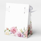 Rosa Roses Brautparty Teezeremonie Geschenkschachtel (Rückseite)