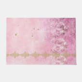 Rosa Roses Damask Grunge - Doormat, Rubel Fußmatte (Vorderseite)