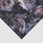 Rosa Roses Dark & Moody Seidenpapier (Ausschnitt)