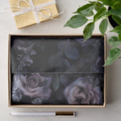 Rosa Roses Dark & Moody Seidenpapier (Geschenk)