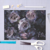 Rosa Roses Dark & Moody Seidenpapier (Handwerk)