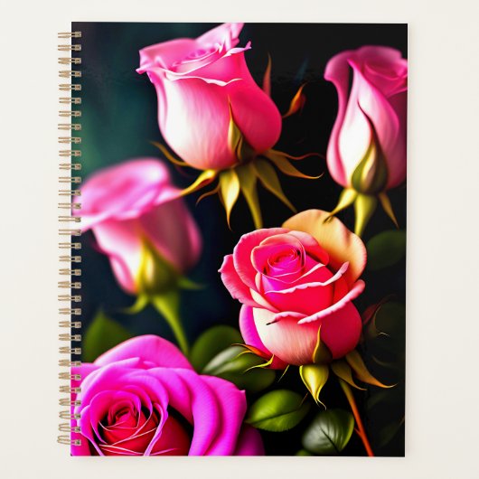 Rosa Roses Digital Artwork-48345 Planer (Vorderseite)