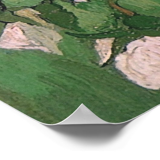 Rosa Roses (F595) Van Gogh Fine Art Poster (Ecke)