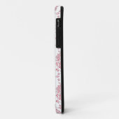 rosa Roses florales Damaskusmuster Case-Mate iPhone Hülle (Hinten/Links)