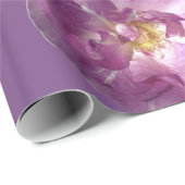 Rosa Roses glänzendes Wrapping Paper Geschenkpapier (Rolleneckpunkt)