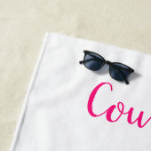 Rosa Roses Glitzer Gymnast Strandtuch (Beispiel)