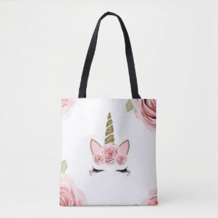 Rosa Roses Gold Glitzer Unicorn Trendy Niedlich Tasche