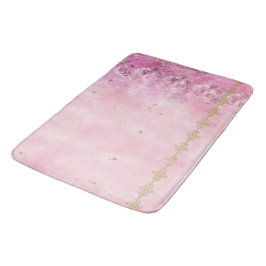 Rosa Roses Grunge Damask - Badematte