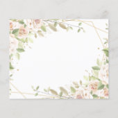 Rosa Roses Hochzeitsempfehlung mit Karte Dusche Fl (Hinten)