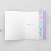 Rosa Roses June Birthday Card für eine Mutter Karte (Innenseite)