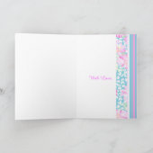 Rosa Roses June Birthday Card für eine Tante Karte (Innenseite)