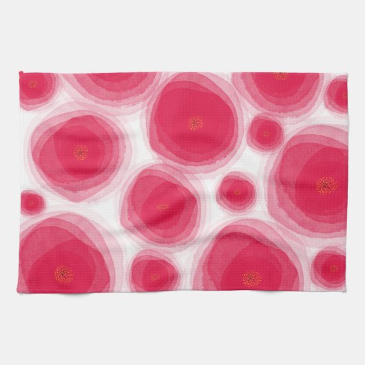 Rosa Roses Küchentücher (Horizontal)