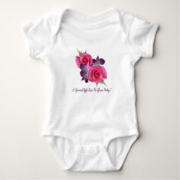Rosa Roses Lila Orchids Baby Girl