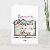 Rosa Roses Mutter Sympathie Karte (Rückseite)