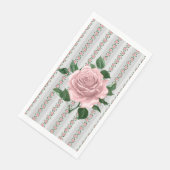 Rosa Roses Paper Napkin Serviette (Ecke)