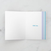 Rosa Roses Patchwork Großeltern Tageskarte, Nana Karte (Innenseite)