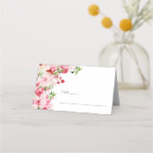 Rosa Roses Platzkarte (Vorderseite)