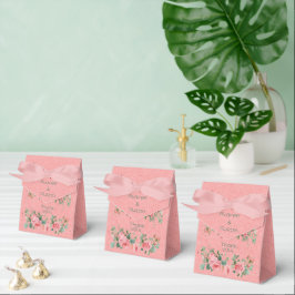 Rosa Roses Rahmen Gefälligkeitsboxen Geschenkschachtel