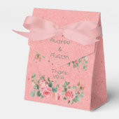 Rosa Roses Rahmen Gefälligkeitsboxen Geschenkschachtel (Vorderseite)