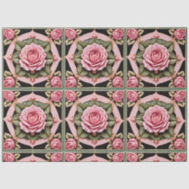 Rosa Roses Schöne Sammlung des Trendy Seidenpapier