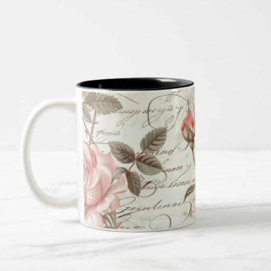 Rosa Roses Tasse (Links)