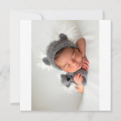 Rosa Roses Taufe einladen (Rückseite)