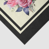 Rosa Roses Tiled Decoupage Seidenpapier (Ausschnitt)