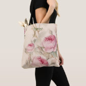 Rosa Roses Tote Beutel Custom Mama Gift Tasche (Von Nahem)