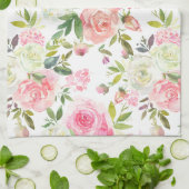 Rosa Roses Vintager Blumenstil Küchentücher (Gefaltet)