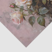 Rosa Roses Wasserfarbe Dekoute Seidenpapier (Ausschnitt)