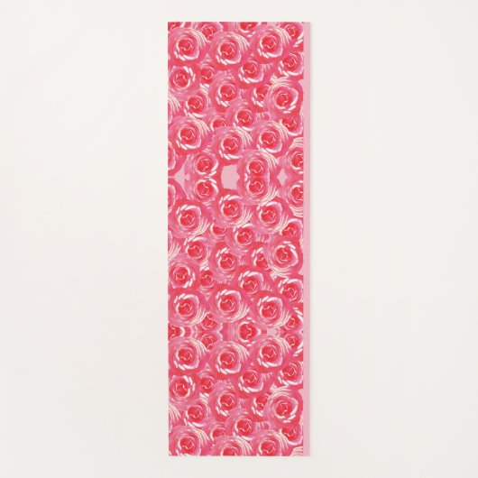 Rosa Roses Yoga Mat Yogamatte (Vorderseite)