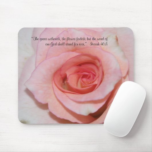 Rosa RoseScripture Mousepad (Mit Mouse)