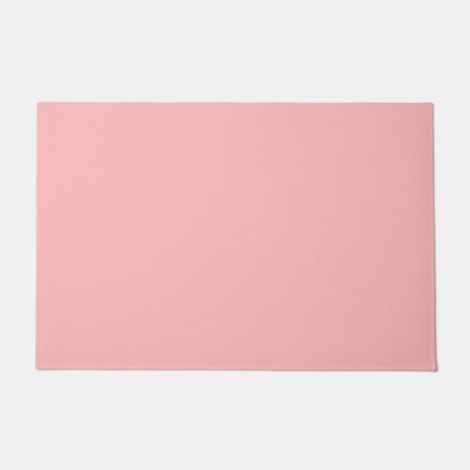 Rosa Rosette Solid Color Pastel Print Fußmatte (Vorderseite)