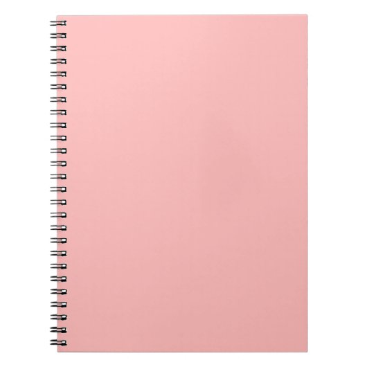 Rosa Rosette Solid Color Pastel Print Notizblock (Vorderseite)