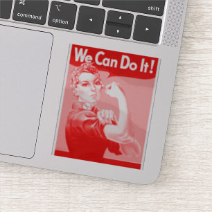 Rosa Rosie der Nieteneinschläger Aufkleber