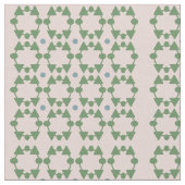 Rosa rot aus der Mitte des Jahrhunderts, grün, gem Stoff (Nahaufnahme)