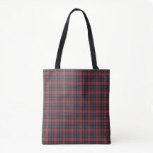 Rosa Rot Blau Schwarz Karo Tartan-Tasche