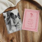 Rosa-Rot-Doodle-Schriftzüge Save the Date