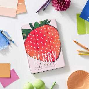 Rosa Rot Erdbeere Berry Sweet iPad Pro Cover