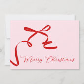 Rosa Rot Frohe Weihnachten (Vorderseite)