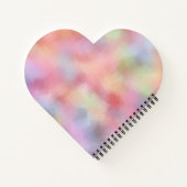 Rosa Rot Gelb Blau Grün Lila Elegant Modernes Notizblock (Rückseite)