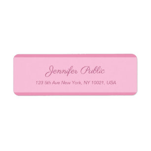 Rosa rot Kalligraphischer Skripttext Elegant Retur