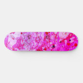 Rosa Rot Lila Moderne, Abstrakte Kunst Skateboard (Horizontal)